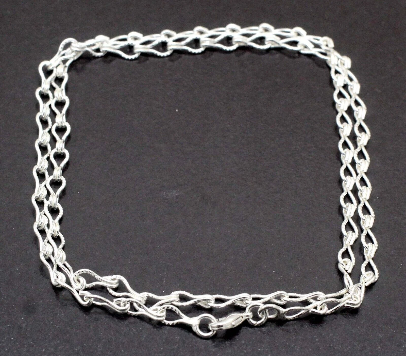 925 Sterling Silver Handmade Jewelry Beautiful Adorable Chain Necklace S-20-22"