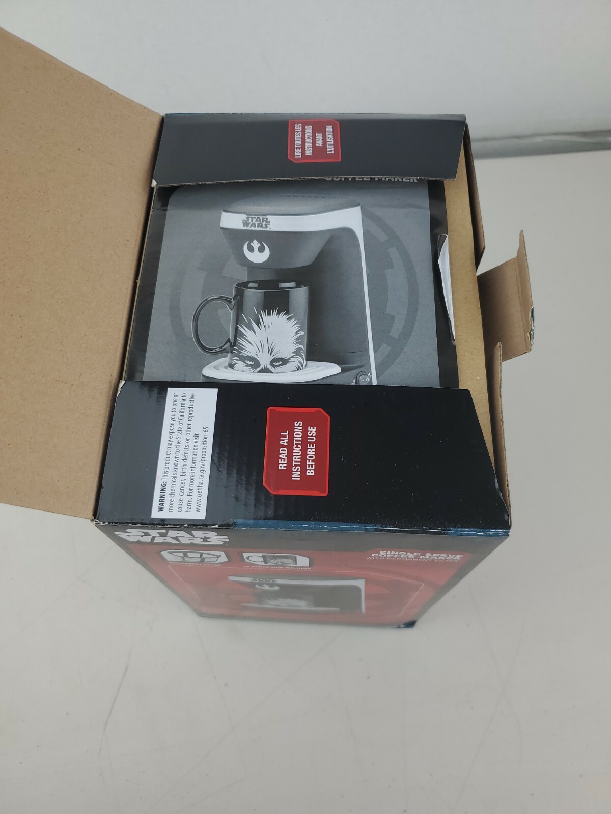 Star+Wars+Series+1+Cup+Black+Coffee+Maker+Machine+With+Chewbacca+Mug