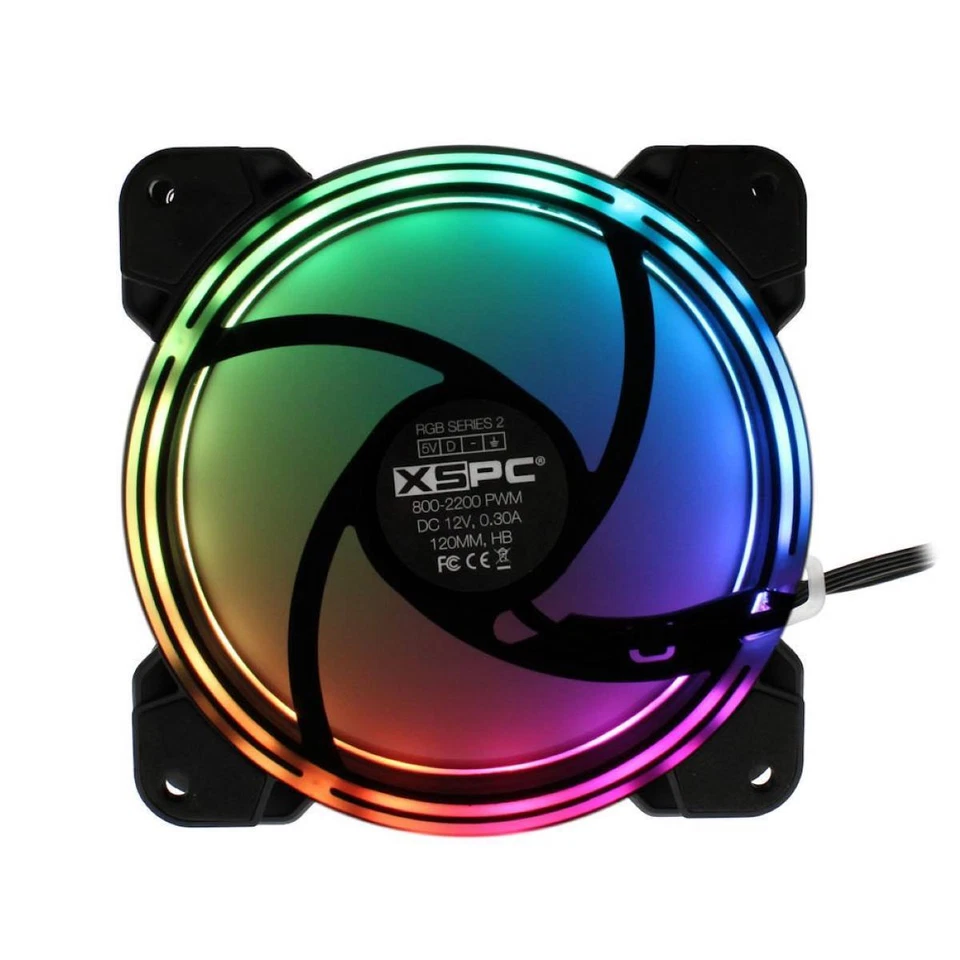 XSPC RGB Series 2 PWM 120mm Fan, ARGB - Image 2 of 4
