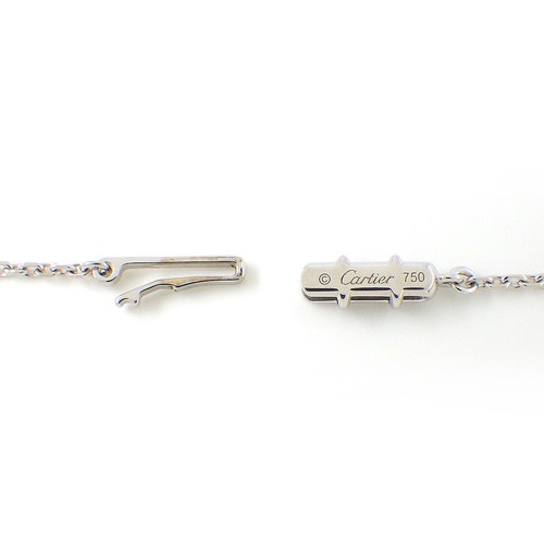Cartier Necklace C Heart Pave Diamond 750(18K) White Gold - Picture 5 of 8