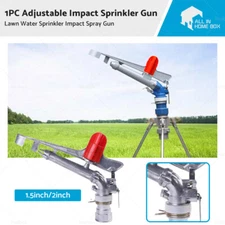 360° Rotation Lawn Water Sprinkler Impact Spray Gun Alloy Adjustable Irrigation