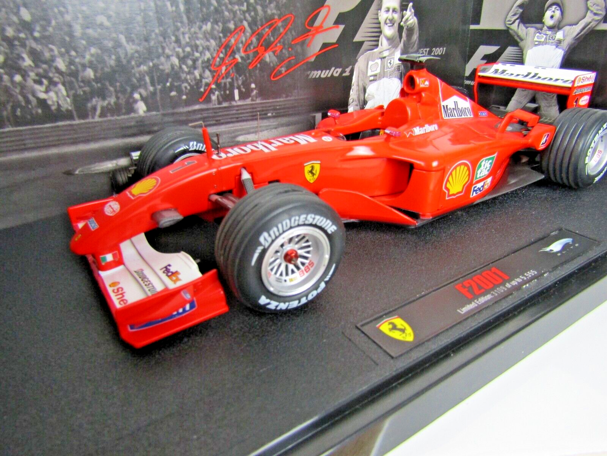 Rare Boxed Hot Wheels Michael Schumacher Ferrari F2001 F1