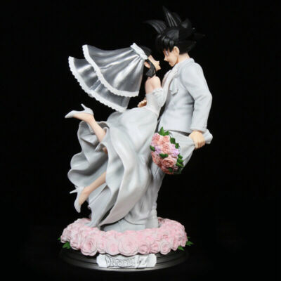 New DragonBall DBZ Goku Chichi Wedding PVC Figure Material Painted