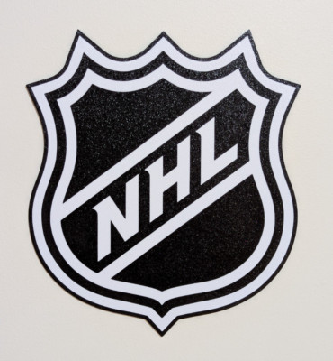 NHL 1 WHITE American National Hockey League Shield Logo Sign Wall Art 3d Print