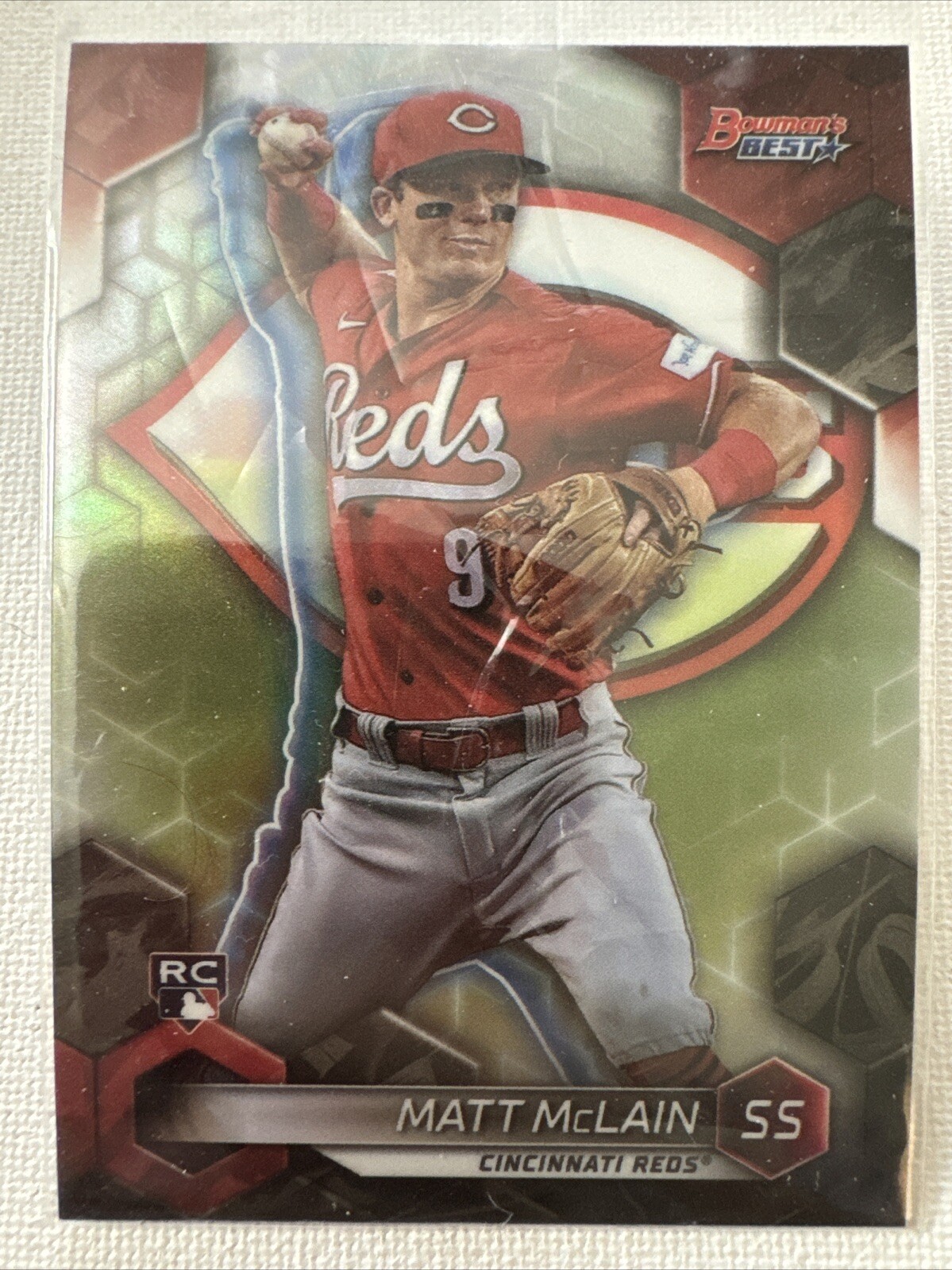 2023 Bowman's Best Matt McLain RC Refractor #39 Cincinnati Reds