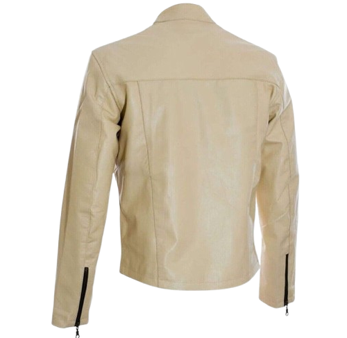 Men’s Steve McQueen Le Mans Heuer Racing Biker Motorcycle Leather Jacket - Picture 2 of 3