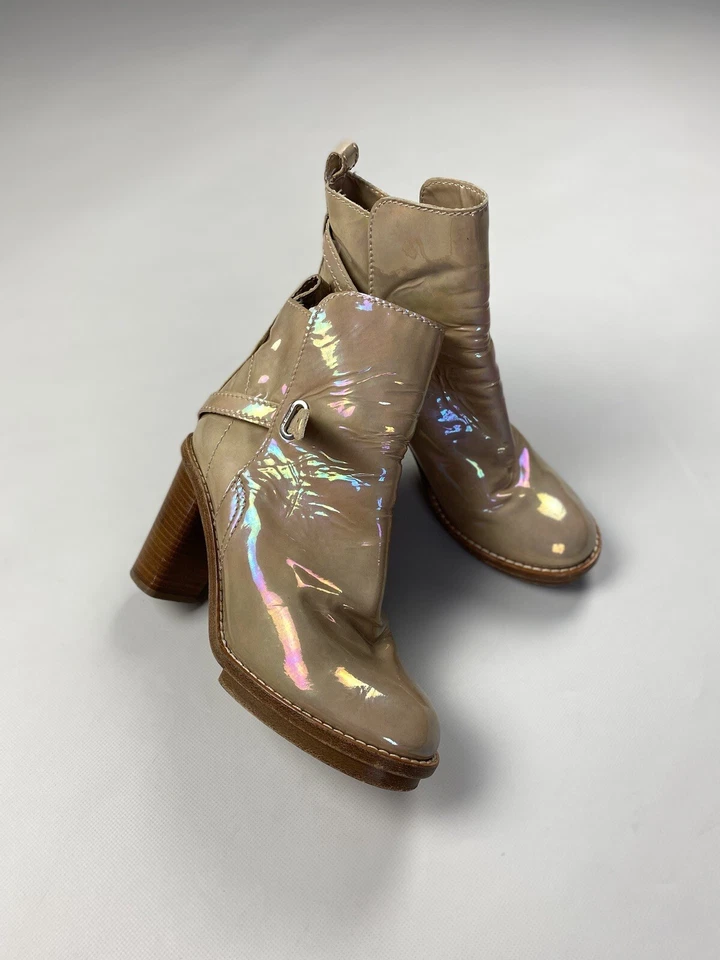 Acne Studios ladies leather heels boots size 40 - Image 3 of 4