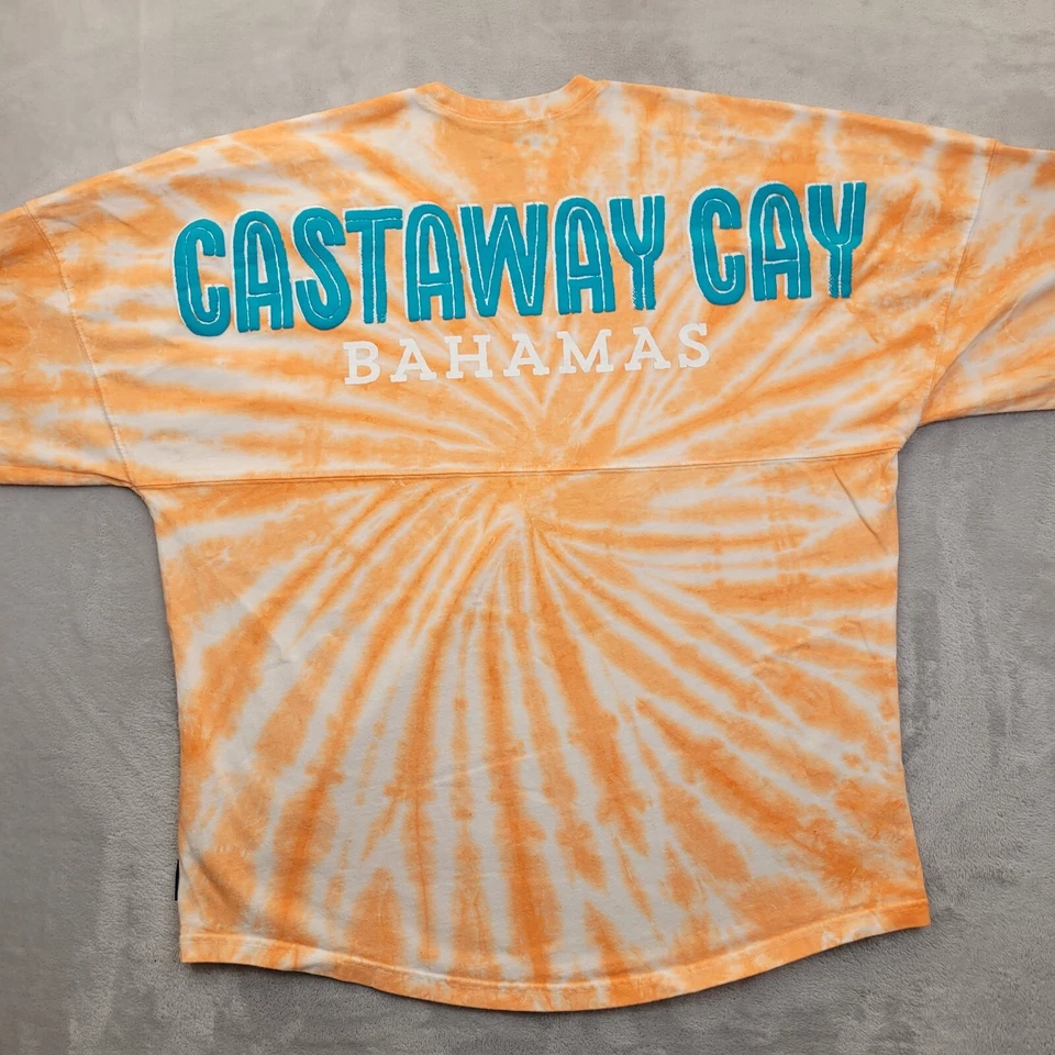 迪士尼精神球衣女式大号衬衫邮轮线巴哈马漂流岛成人L — 第 4/4 张图片