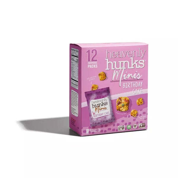 Кусочки мини-печенья Heavenly Hunks Birthday Cake 14,4 унции