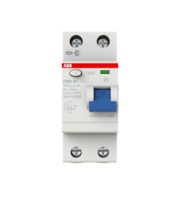 ABB F202 AC-100/0.3 RCD 2P 100A 300mA RCCB 2CSF202001R3900 CUSTOMS INCLUDED