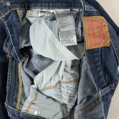 Levi's 541 Denim Men's Jeans 32x33 Regular Fit Blue W32 L33 Zip Fly - Picture 9 of 23