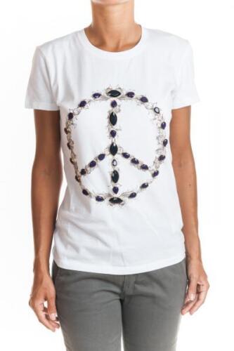 T-shirt manica corta da Donna Dondup Taglia S-M Colore bianco - Foto 1 di 2