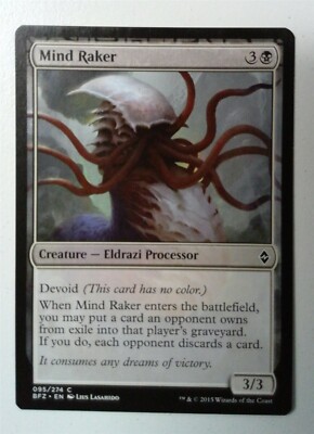 Mtg Raker Mind Raker *Common* Magic MtG x1 Battle for Zendikar SP | eBay