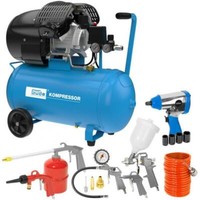 GüDe Druckluft Kompressorset 405/10/50 15-Teilig 230 V 2,2 Kw Kompressor 10 Bar