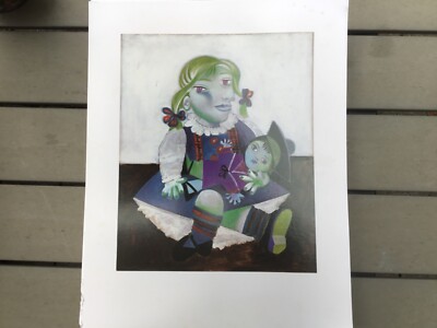 Pablo Picasso Reunion des Musees Nationaux Art Print - Maya a La poupee 