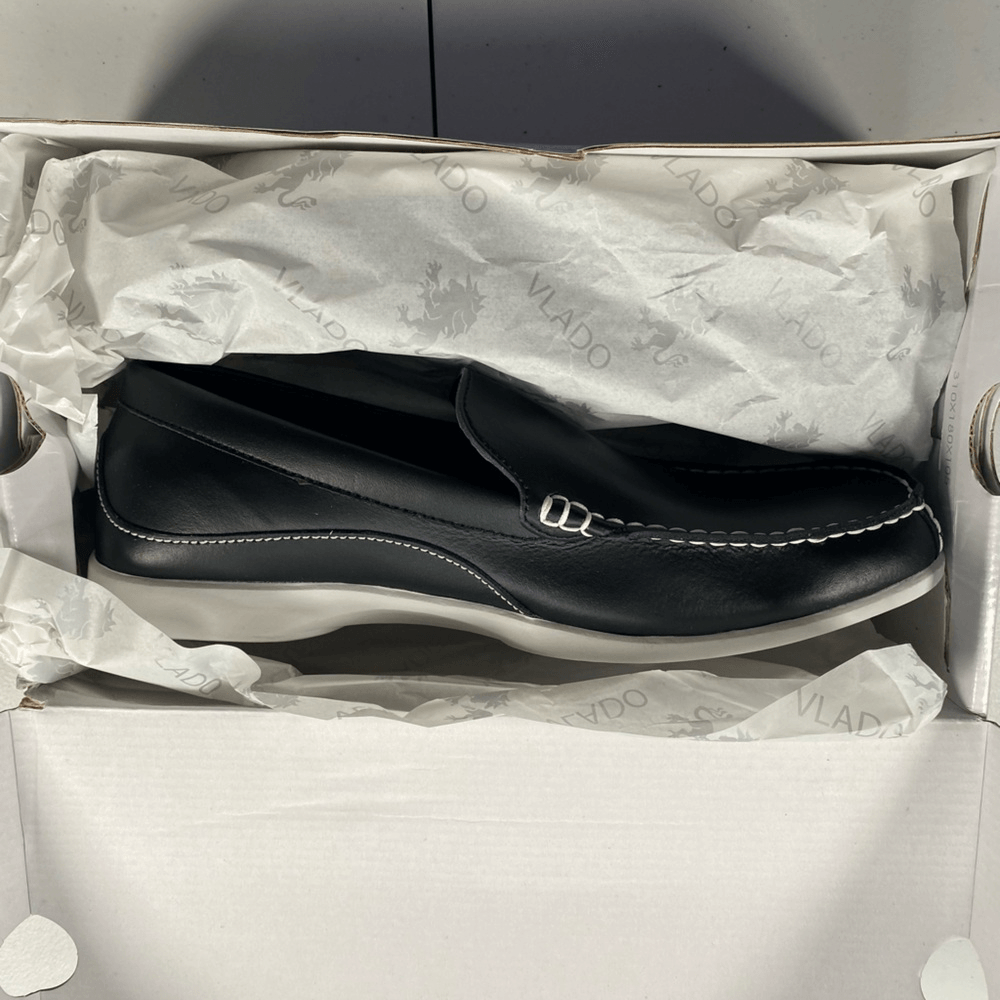 NIB Vlado Footwear Elite Men’s Black Leather Loafer Slip Ons - Size 9.5 NIB Vlado Footwear Elite Men main image 2