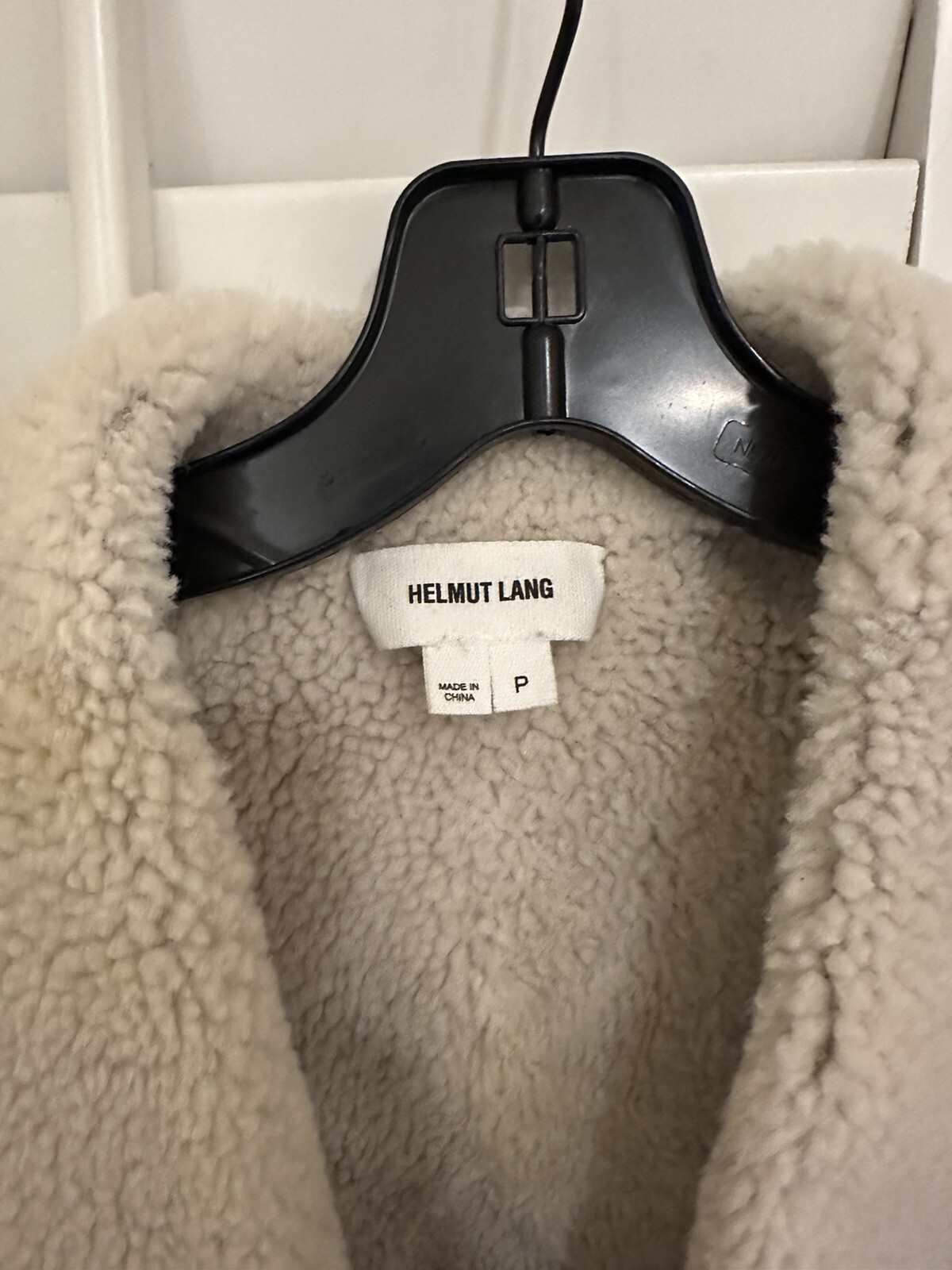 HELMUT LANG $2,195  Weathered Brown Lamb Shearling Jacket Coat Sz P or XS image 10