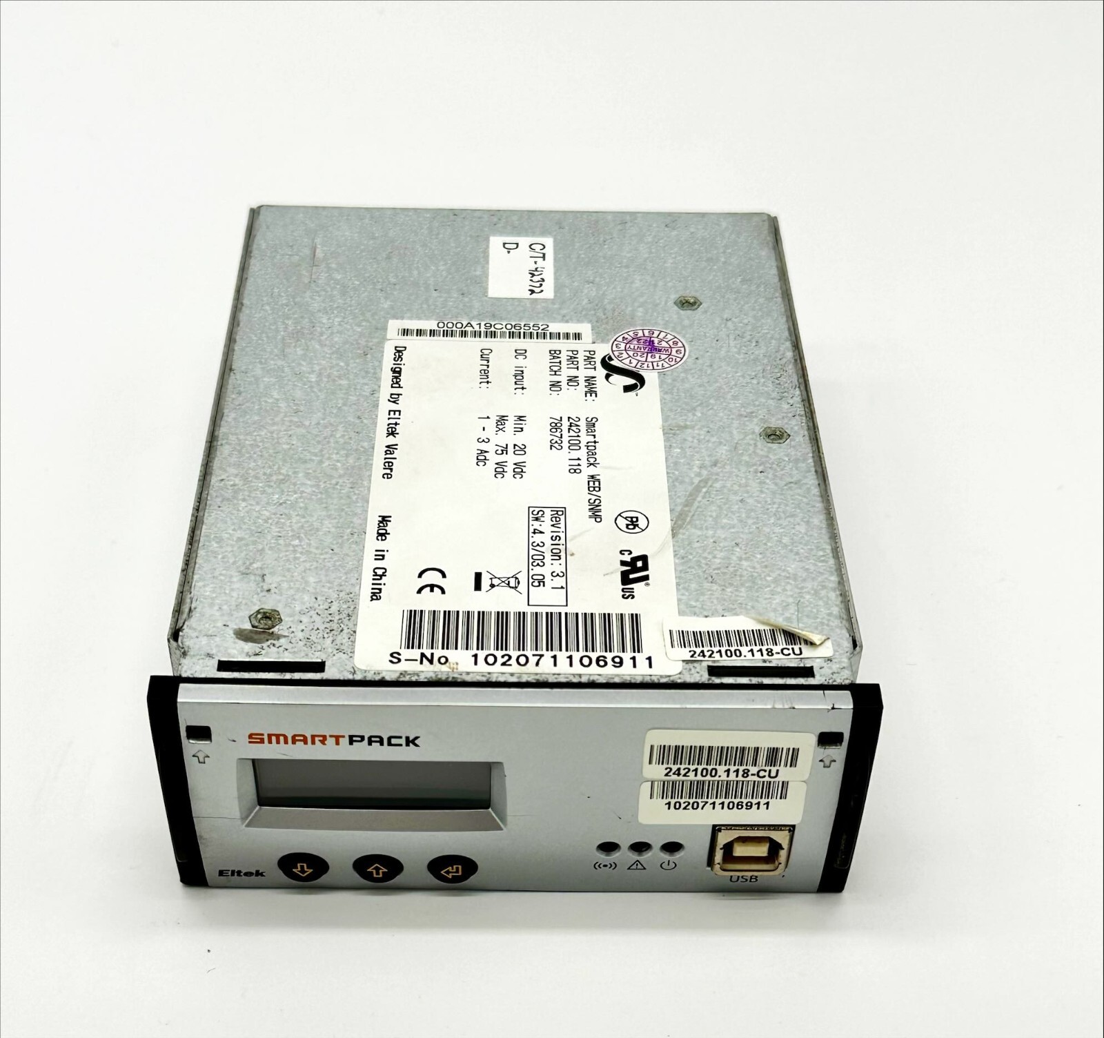 242100.118 -- DELTA ENERGY SOLUTIONS -- SMARTPACK WEB/SNMP G1, 6 RELAY ...