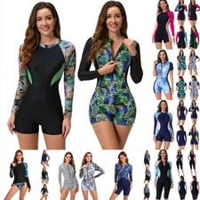 Damen Rashguard Surf-Badeanzug Neoprenanzug T...