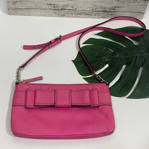 Borsa donna Kate Spade New York rosa pelle fiocco regolabile tracolla - Foto 2 di 18