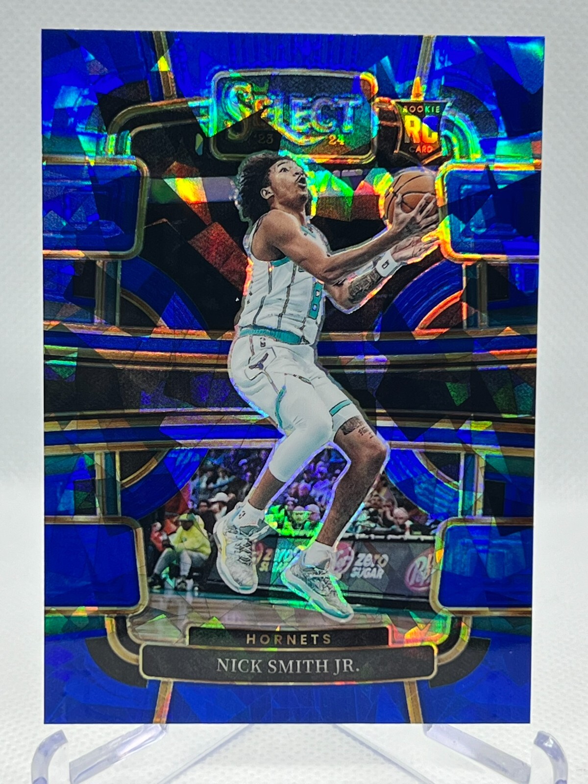 NICK SMITH JR. RC 2023-24 Panini Select #89 Concourse BLUE CRACKED ICE PRIZM