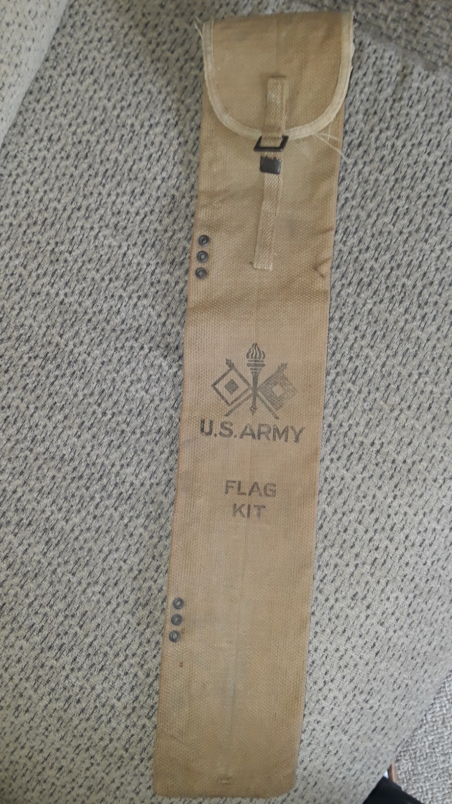 Vintage U.S. Army Signal Corps Semaphore Flag Kit Case CASE ONLY eBay
