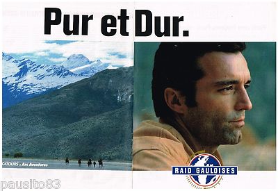 REKLAME WERBUNG 105 1991 AFRICATOURS 2 AVENTURES RAID GAULOISES (2p