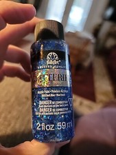 FolkArt Glitterific Paint 2oz Bottle Blue