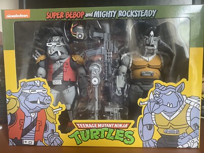 NECA Teenage Mutant Ninja Turtles 7'' Scale Action Figures - Super Bebop and...