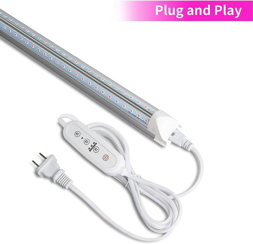 T8 LED Grow Lights 4FT 40W Plant Light Full Spectrum For Flowers Seed Starting - Picture 2 of 10