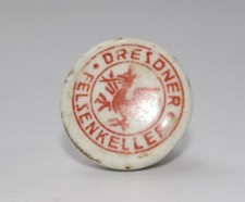 Dresden, alter Porzellan Deckel Brauerei  Felsenkeller ca.1920/40 #B529