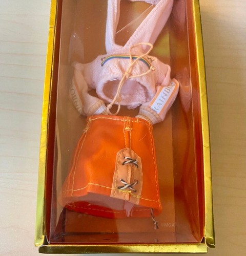 Rainbow High Poppy Rowan Orange skirt & Hoodie New