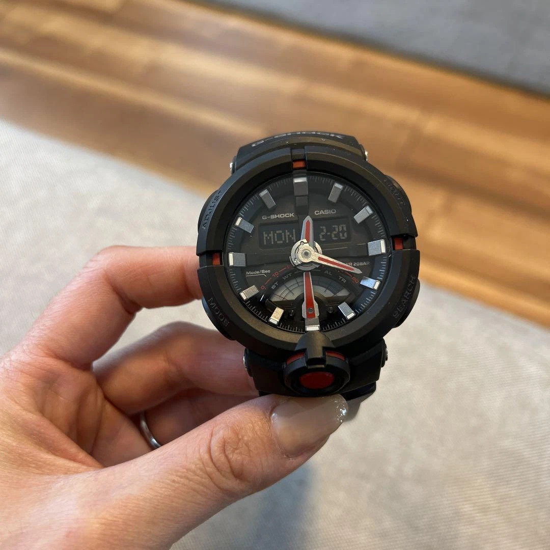 CASIO G-SHOCK GA-500 Black GTR Mens Watch Used 3f24061
