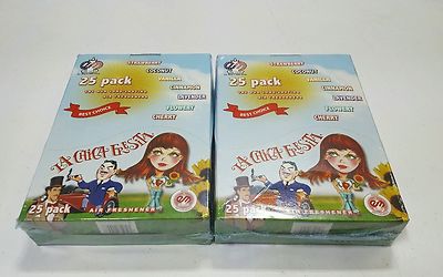 LA CHICA FRESITA Car Air Freshener Strawberry Fresa Aromatizante LOT OF 50