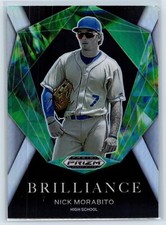Nick Morabito 2022 Panini Prizm Draft Picks Brilliance Prizms Silver #BR-NM