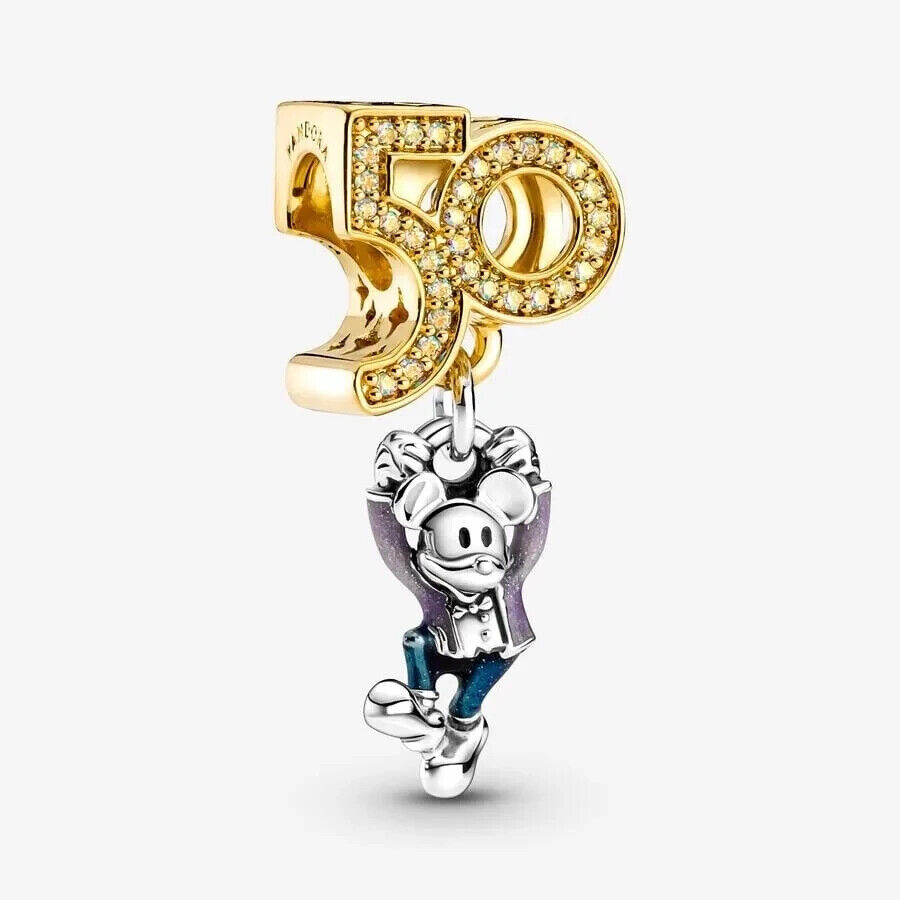 Pandora Disney Parks Shine 50TH Anniversary Mickey Dangle Pandora Disney Parks Shine 50TH Anniversary Mickey Dangle