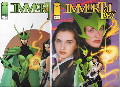 IMMORTAL TWO #1 SET OF PHOTO & ART COVERS (VF/NM) IMAGE COMICS