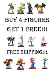 Amiibo Figures Buy 4 Get 1 Free - 6 Minimum Purchase