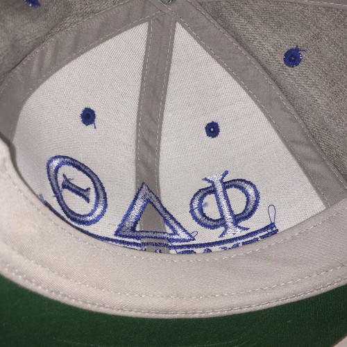 Nuevo con etiquetas Sombrero Phi Delta Theta Snapback - Azul Gris - Yupoong - Los Clásicos - Acrílico - Imagen 5 de 6