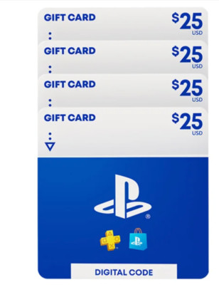 $100 Playstation Store Gift Card