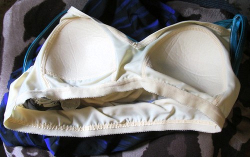 Miraclesuit Deep End Caruso Ruched Blue EGG Tankini Swim Top - Shelf Bra - M 10 - Picture 5 of 9