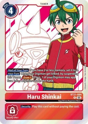 Haru Shinkai Foil - BT21-084 - NM - Digimon TCG