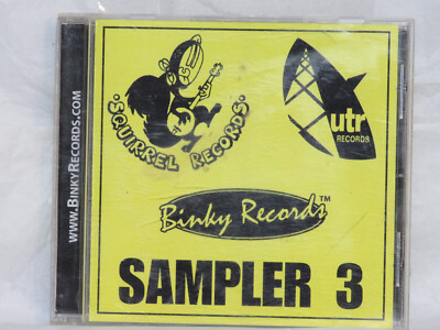 BINKY RECORDS SAMPLER #3 SQUIRREL UTR 2003 COMPACT DISC CD RARE