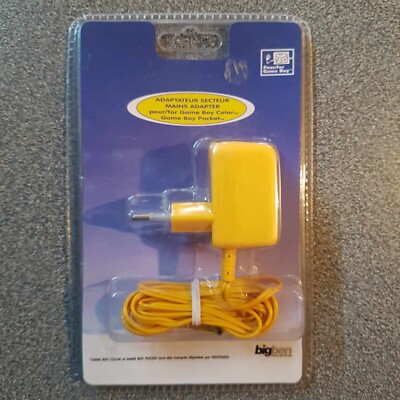 Game Boy Color / Pocket Adapter / Netzteil in OVP   gelb  von big ben