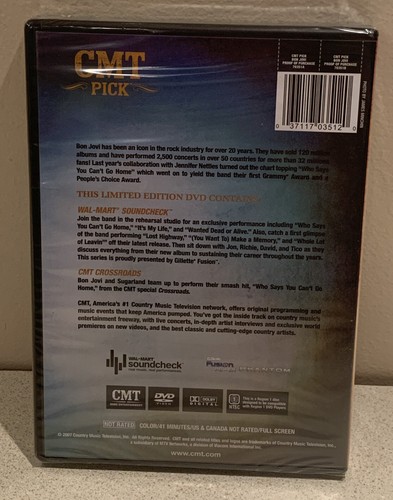CMT Pick BON JOVI, New! DVD,Performance, Interviews,It's My Life, Dead or Alive, - Picture 2 of 4