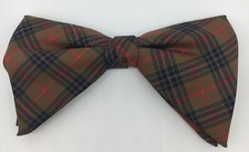 True Vintage Bow Tie Royal Clip On Rust Resistant Butterfly