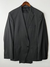  201 Hugo Boss Johnstons5/Lenon1 Regular Fit Solid Gray Suit Size 42 R