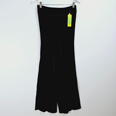 Urban Outfitters iets frans SPORT schwarze nahtlose geraffte Schlaghose - Medium