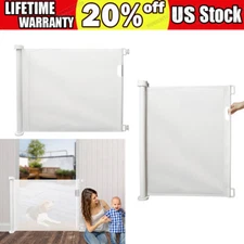 Dog Gate Walk Thru Pet Fence Baby Child Safety Wide Indoor Adjustable Barrier