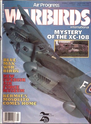 Warbirds Int. Mar 88 Blue Max Sweden Mosqyito XC-108 Fortress RCAF Canso